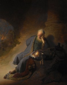 Jeremiah Lamenting the Destruction of Jerusalem (Rembrandt)